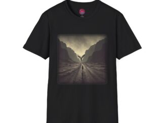 Mystical Landscape Unisex Softstyle T-Shirt - Perfect for Nature Lovers and Adventure Seekers