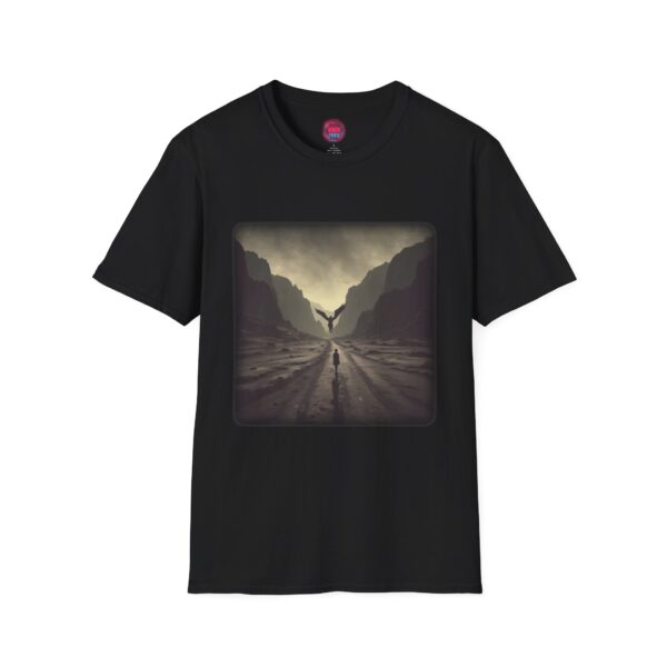 Mystical Landscape Unisex Softstyle T-Shirt - Perfect for Nature Lovers and Adventure Seekers