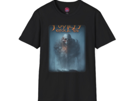 Mysterious Horror Graphic T-Shirt - Ghoul Design – Black Graphic Tee
