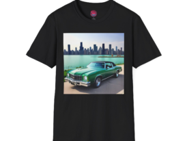 Retro Car Graphic – Black Graphic Tee