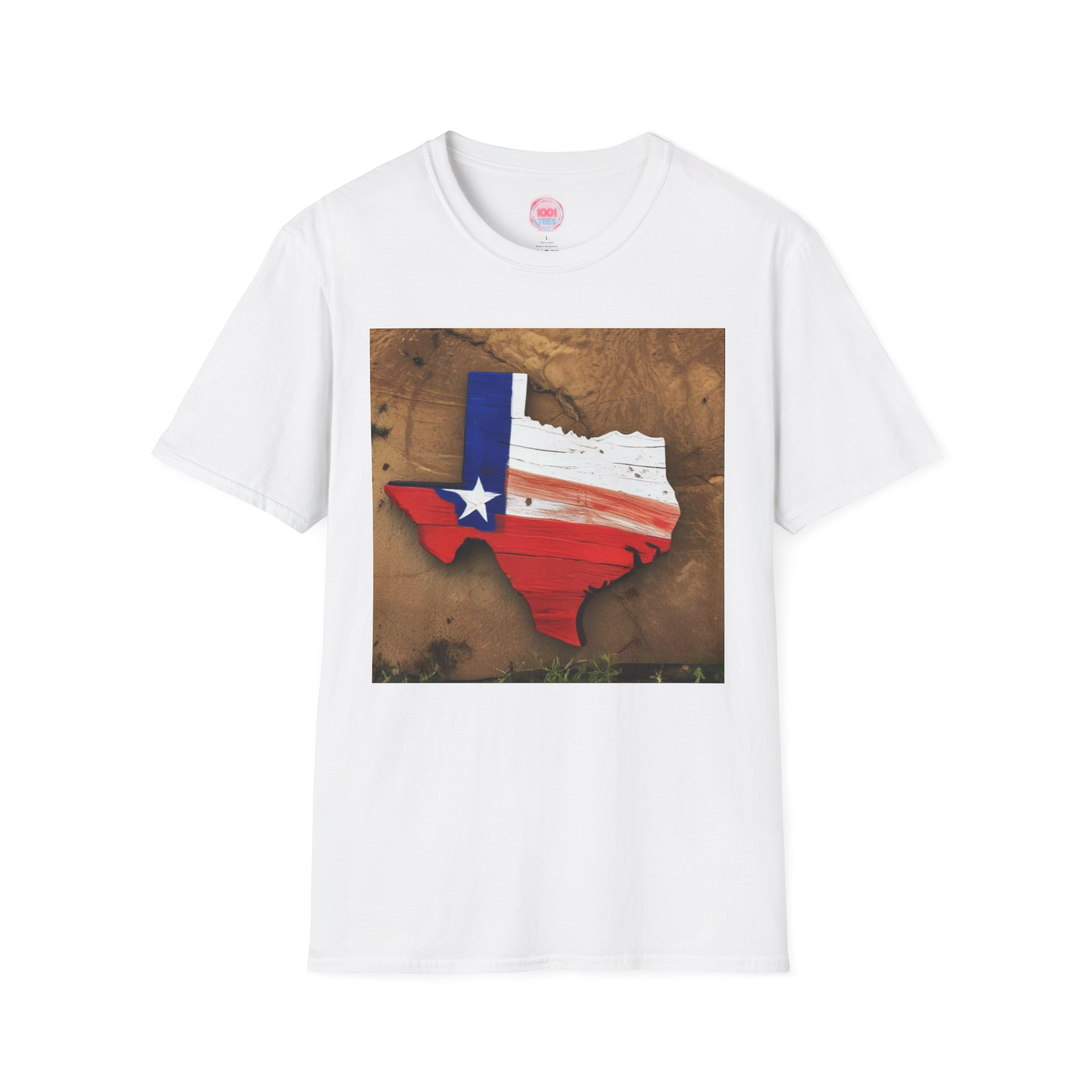 Texas Pride Unisex Softstyle T-Shirt - Vintage State Design