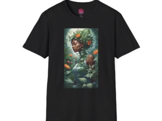Nature-Inspired Unisex Softstyle T-Shirt – Floral and Botanical Design