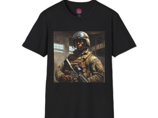 Military-Themed Unisex Softstyle T-Shirt - Perfect for Veterans Day and Everyday Wear