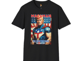 MAGAMAN Trump – Black Graphic Tee