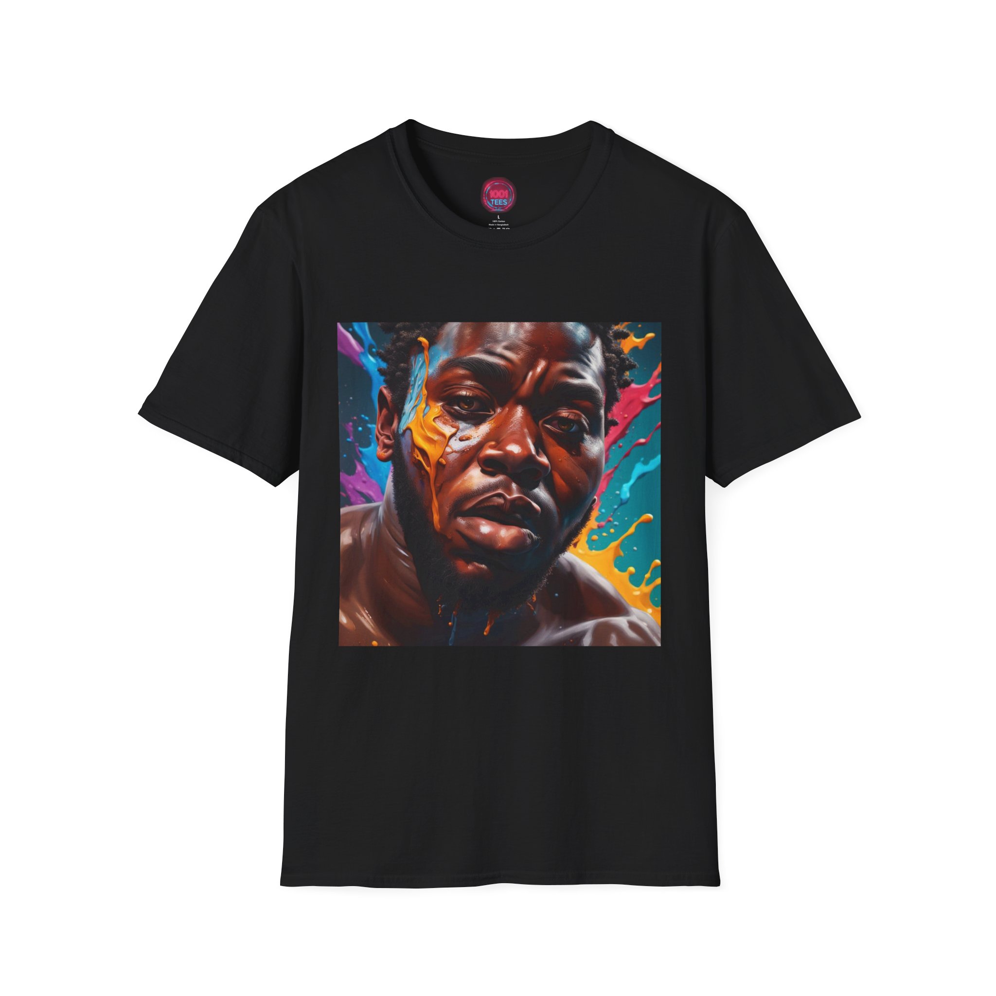 Vibrant Artistic Unisex Softstyle T-Shirt - Colorful Graphic Tee