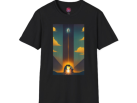 Inspirational Sunset Lovers Design – Black Graphic Tee
