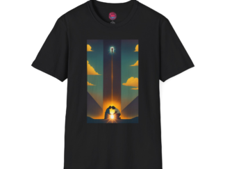 Inspirational Unisex Softstyle T-Shirt - Sunset Lovers Design