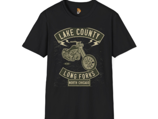 Motorcycle Club Colors Tee - Lake County Long Forks