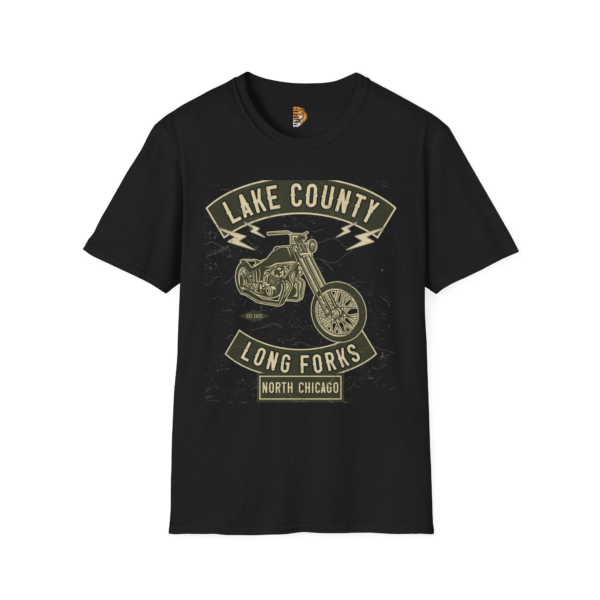 Motorcycle Club Colors Tee - Lake County Long Forks