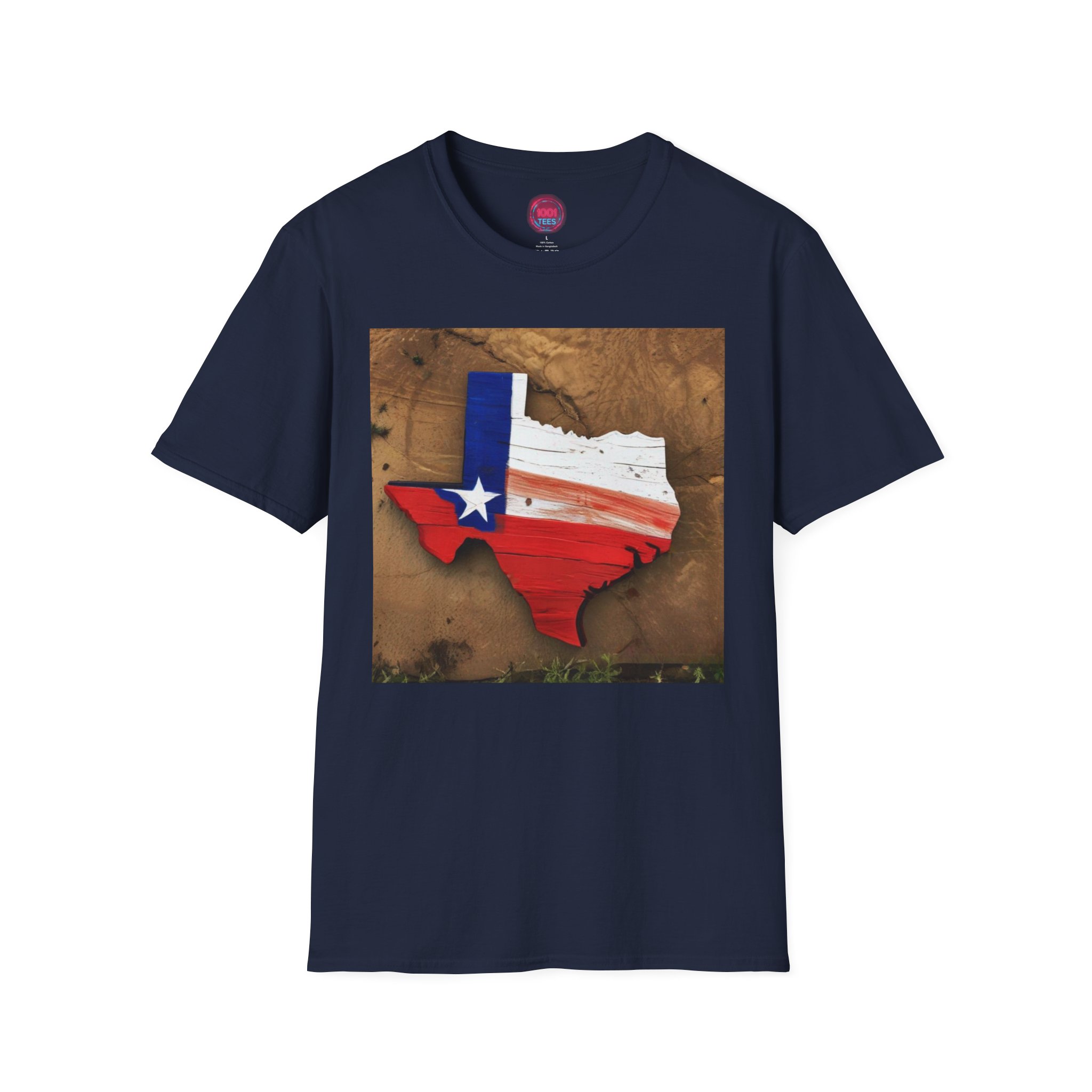 Texas Pride Unisex Softstyle T-Shirt - Vintage State Design - Image 9