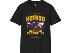 Vintage Hot Rod Summer Classic '25 – Black Graphic Tee