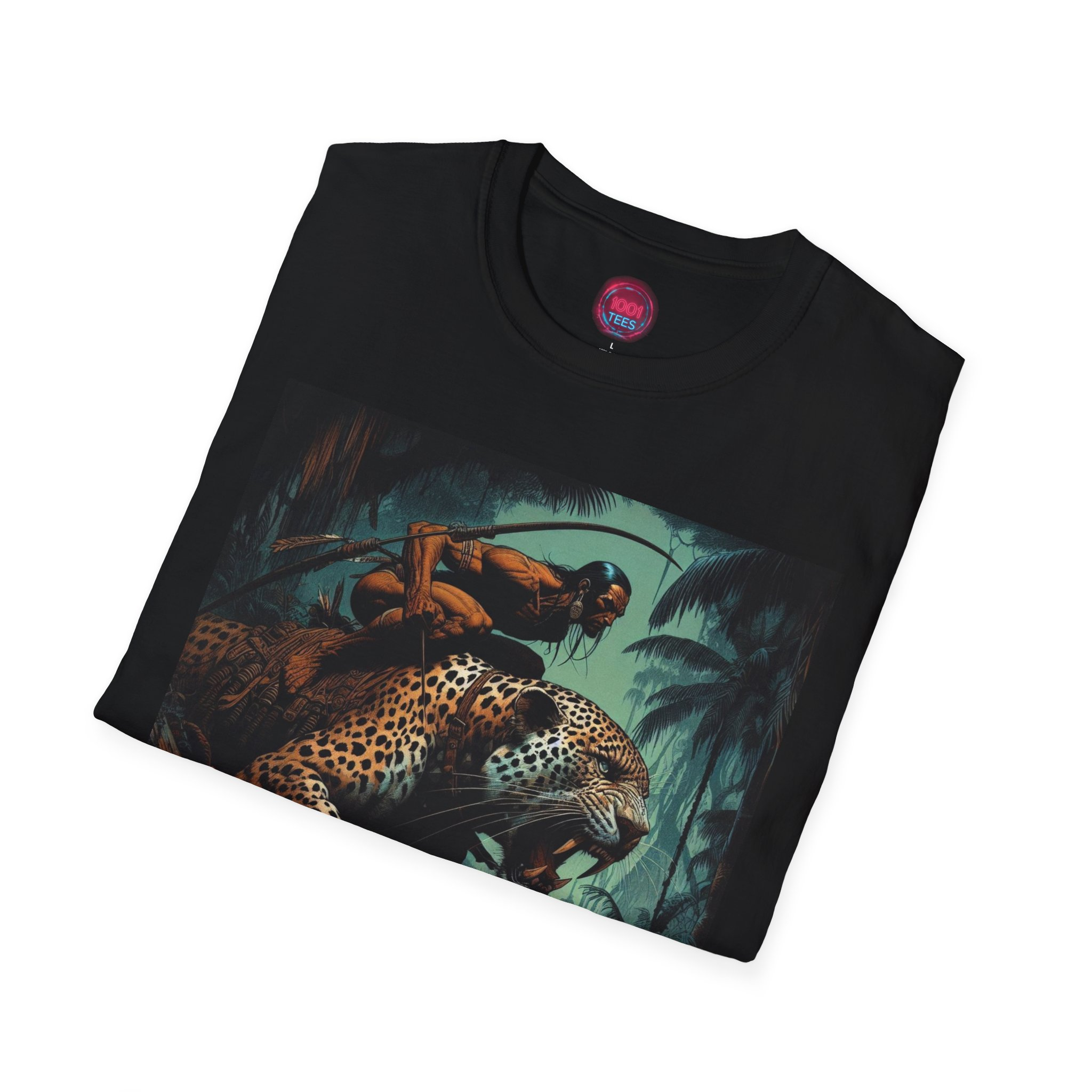 Bold Jungle Adventure Unisex Softstyle T-Shirt - Image 4