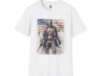 Patriotic Graphic Unisex Softstyle T-Shirt - Ideal for Veterans Day and Fourth of July Celebrations