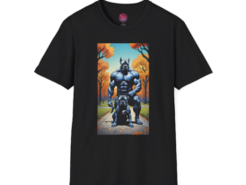 Muscle Dog Graphic – Black Graphic Tee