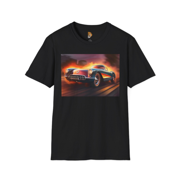 Retro Race Car Unisex Softstyle T-Shirt - Perfect for Car Enthusiasts