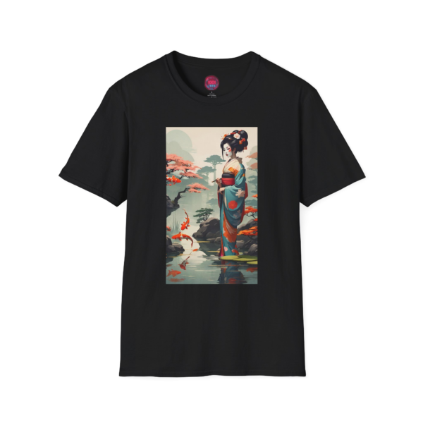 Vintage Japanese Geisha Unisex Softstyle T-Shirt - Perfect for Culture Enthusiasts