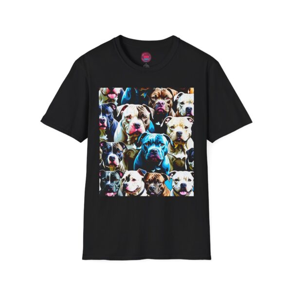 More Colorful Dog Portrait Unisex Softstyle T-Shirt - Perfect for Dog Lovers