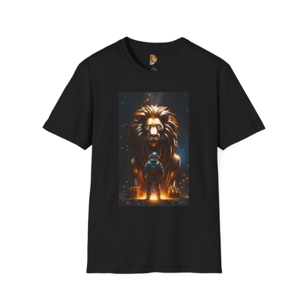 Courageous Journey Unisex T-Shirt - Bold Lion Graphic Tee for Adventurers