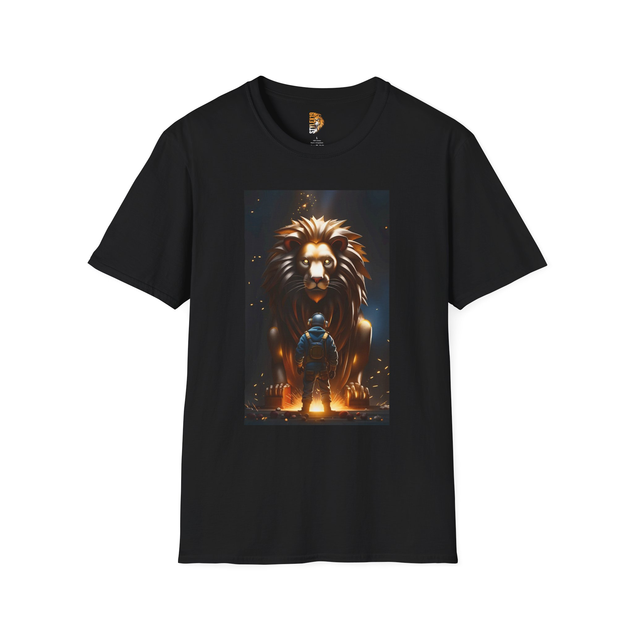 Courageous Journey Unisex T-Shirt - Bold Lion Graphic Tee for Adventurers