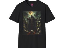 Mystical Grim Reaper T-Shirt for Horror Fans – Black Graphic Tee