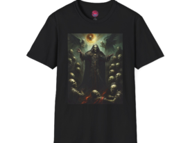 Mystical Grim Reaper T-Shirt for Horror Fans – Black Graphic Tee