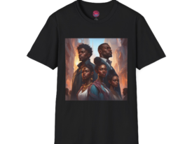Empowering Celebrate Diversity and Strength – Black Graphic Tee