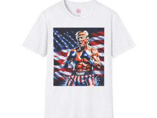 Boxer Patriot T-Shirt - Unisex Softstyle Tee with American Flag Design
