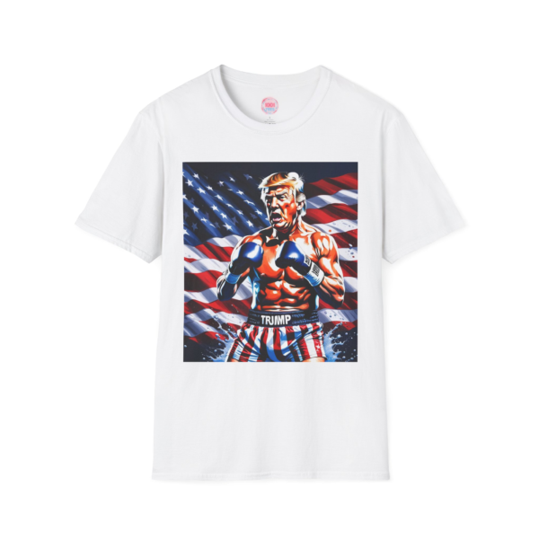 Boxer Patriot T-Shirt - Unisex Softstyle Tee with American Flag Design