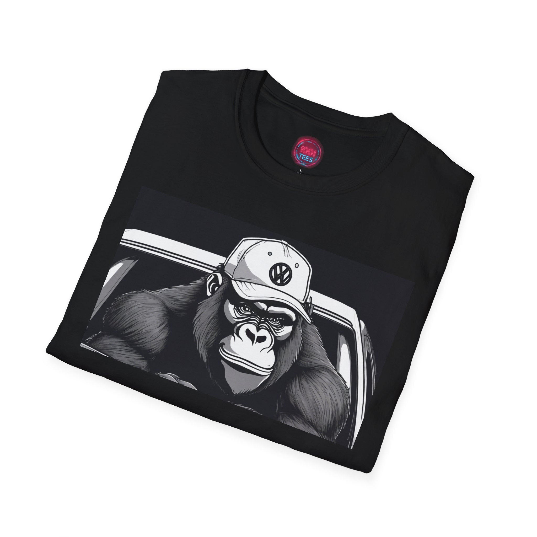 Gorilla Graphic Tee - Unisex Softstyle T-Shirt for Animal Lovers - Image 4