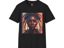 Empowered Woman Art Bold & Stylish for Everyday Wear – Black Graphic Tee