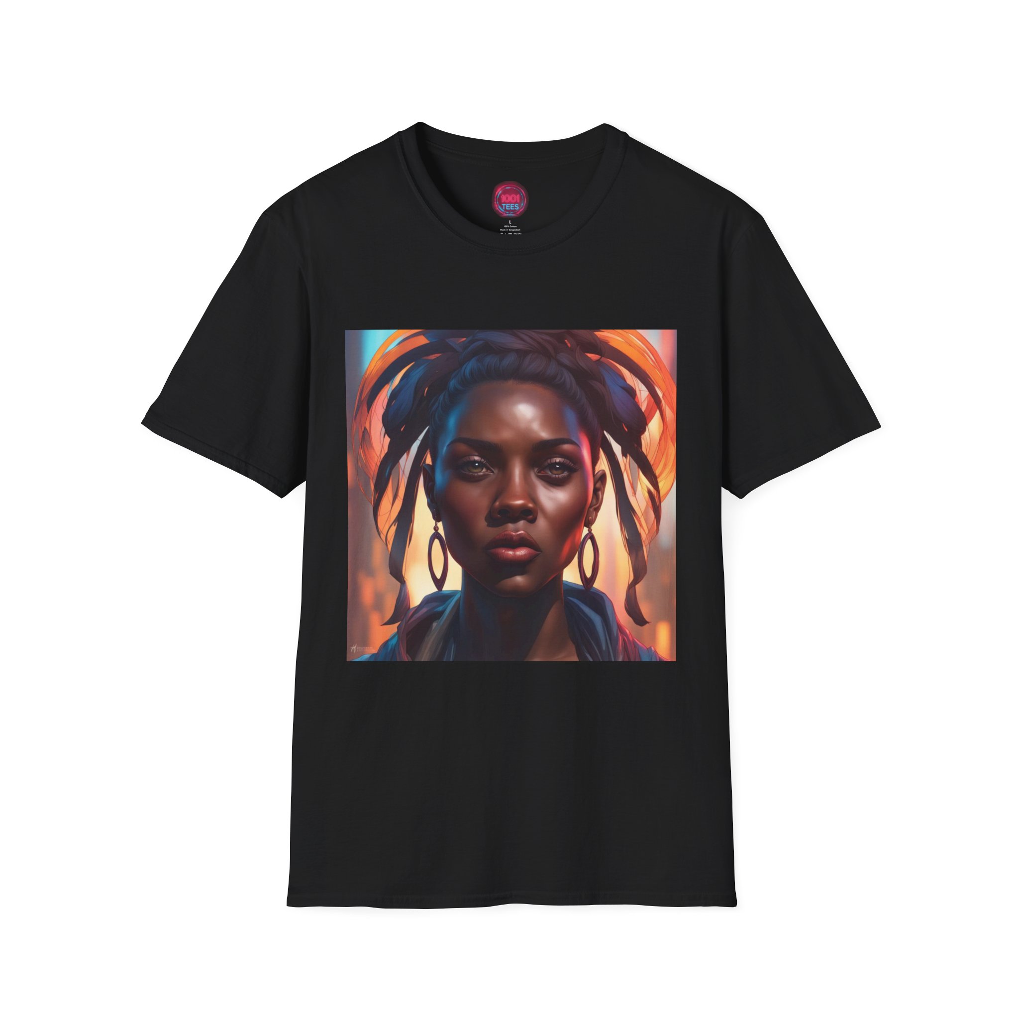 Empowered Woman Art Unisex Softstyle T-Shirt - Bold & Stylish Graphic Tee for Everyday Wear