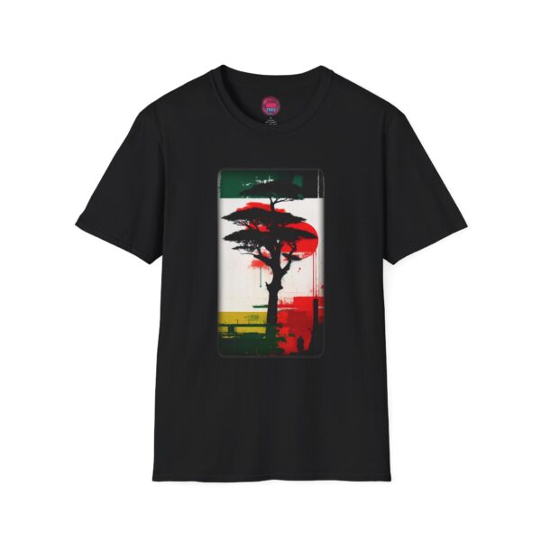 Rasta Tree Unisex Softstyle T-Shirt | Vibrant Graphic Tee for Nature Lovers