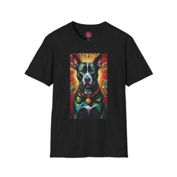 Vibrant Dog Art Unisex Softstyle T-Shirt - Perfect for Pet Lovers
