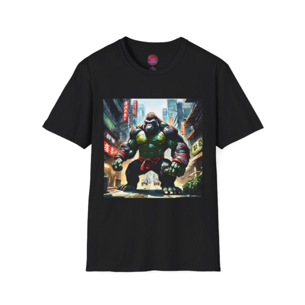 Epic Gorilla Graphic T-Shirt - Unisex Softstyle Tee for Anime Fans