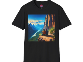 Adventure Awaits – Black Graphic Tee