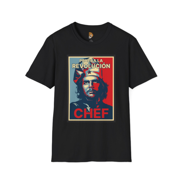Che Guevara Inspired Unisex Softstyle T-Shirt - Prueba la Revolución Chef Design