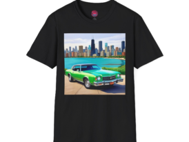 Retro Car Graphic – Black Graphic Tee