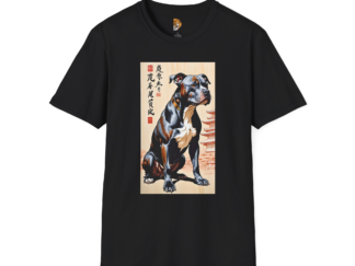Unisex Softstyle T-Shirt featuring a Majestic Dog Art Design - Perfect for Animal Lovers