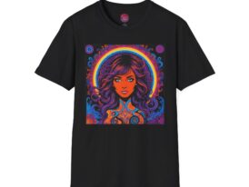 Black Lights Matter - Vibrant Retro Graphic T-Shirt - Boho Style Tee – Black Graphic Tee