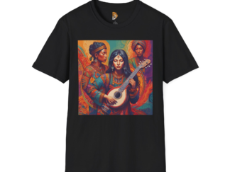 Bohemian Art Unisex Softstyle T-Shirt - Music & Culture Inspired Design