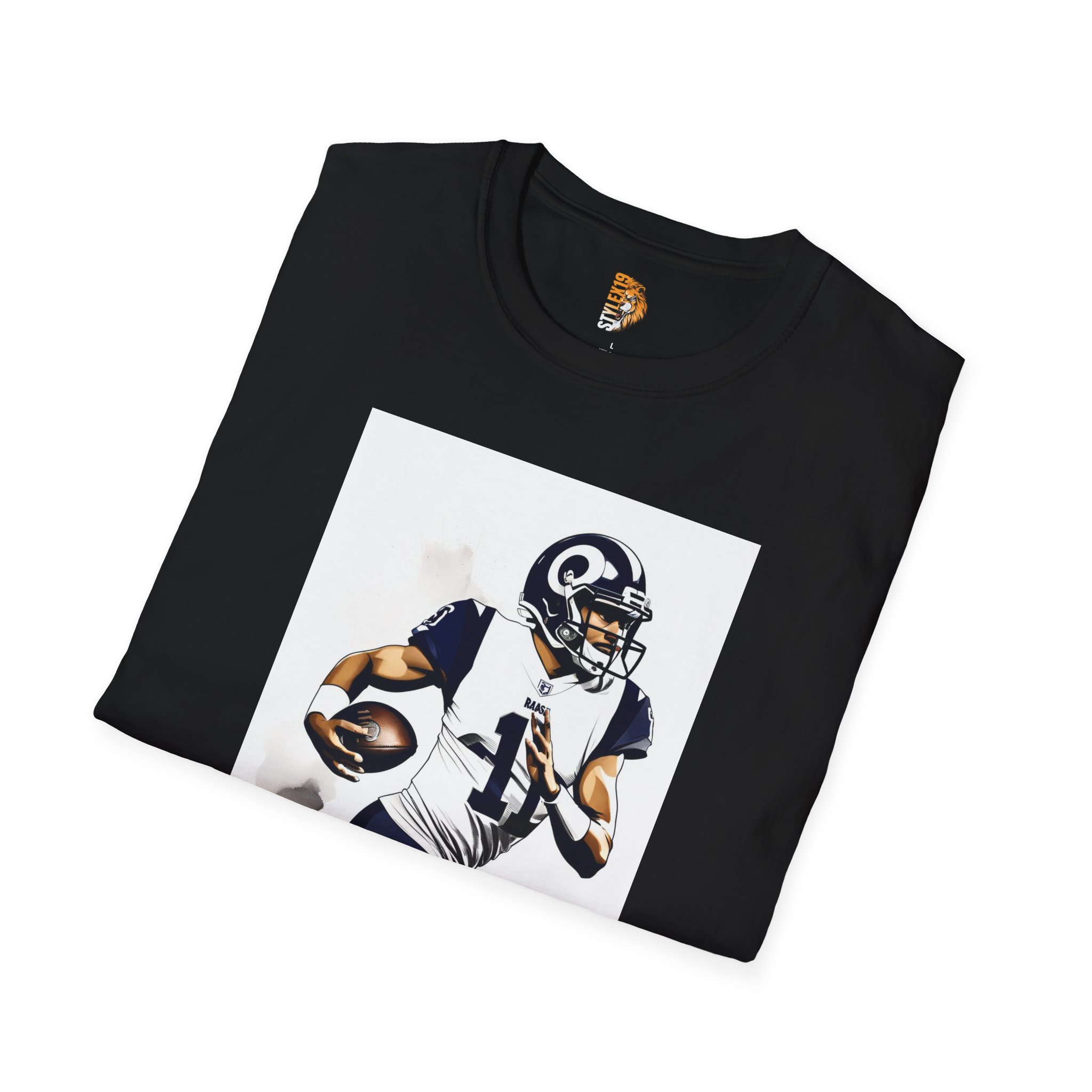 Unisex Softstyle Football Player Tee - Sporty Graphic T-Shirt for Fans - Image 8