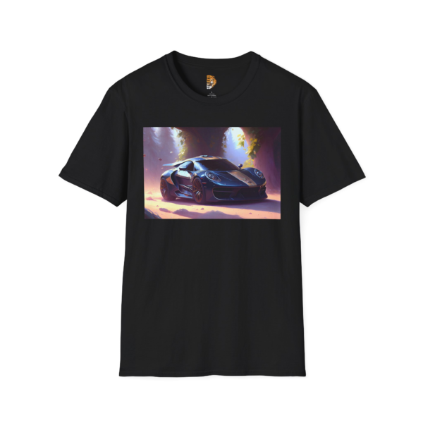 Cool Black Sports Car Unisex Softstyle T-Shirt