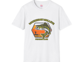 Waukegan Walleye Fishing Club T-Shirt - Tee for Fishing Enthusiasts – Black Graphic Tee