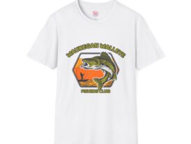 Waukegan Walleye Fishing Club T-Shirt - Tee for Fishing Enthusiasts – Black Graphic Tee