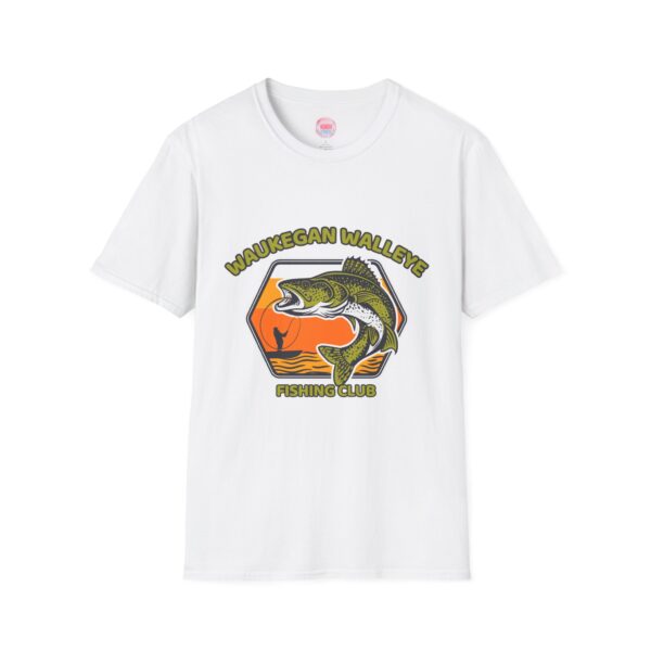 Waukegan Walleye Fishing Club T-Shirt - Unisex Softstyle Tee for Fishing Enthusiasts