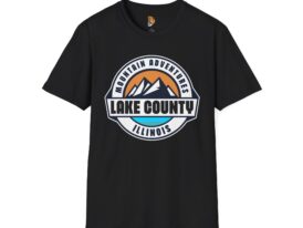 Lake County Mountain Adventures – Black Graphic Tee