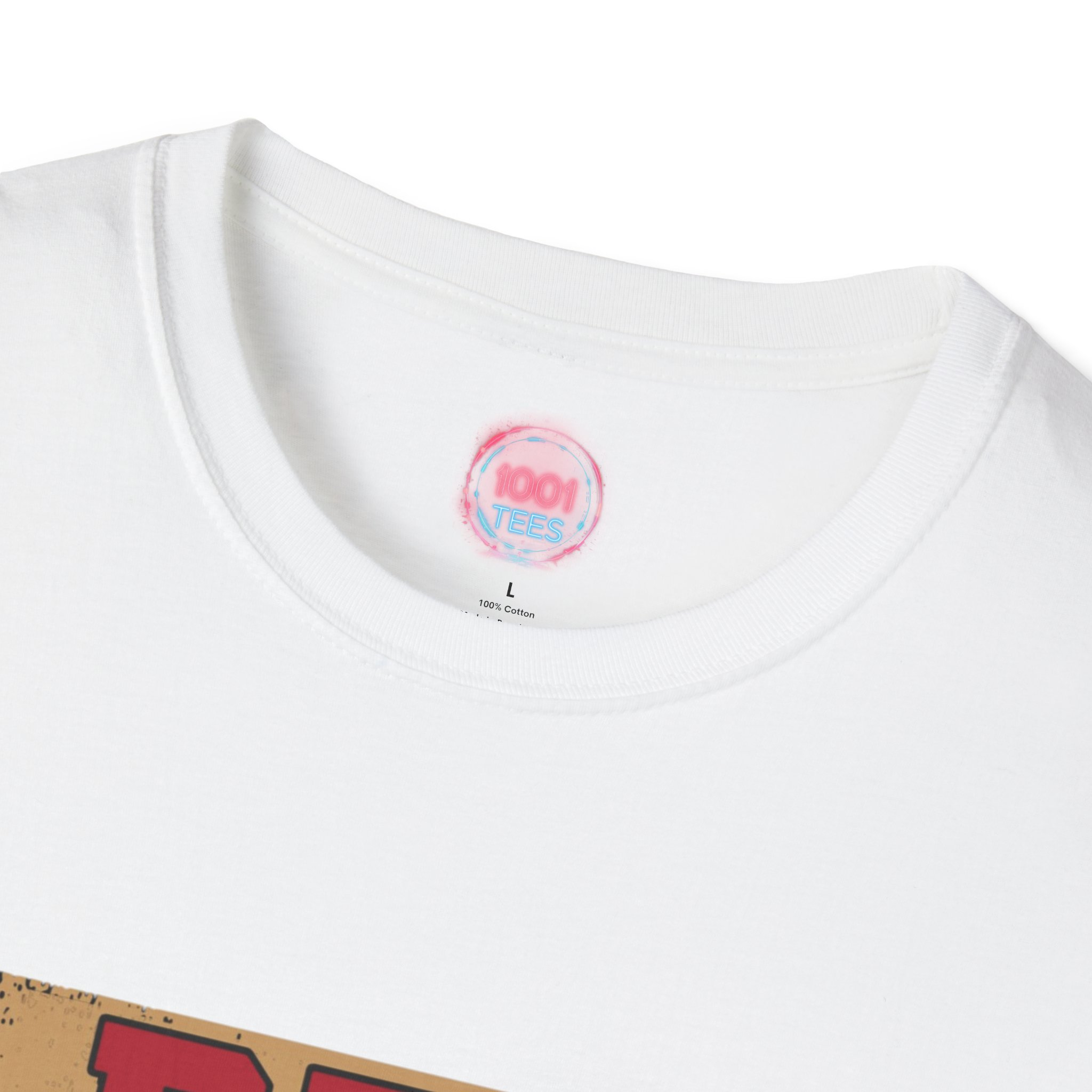 Red White and Blessed Unisex Softstyle T-Shirt - Image 3