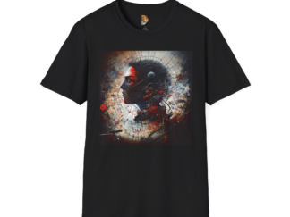 Unisex Softstyle T-Shirt - Artistic Abstract Profile Design