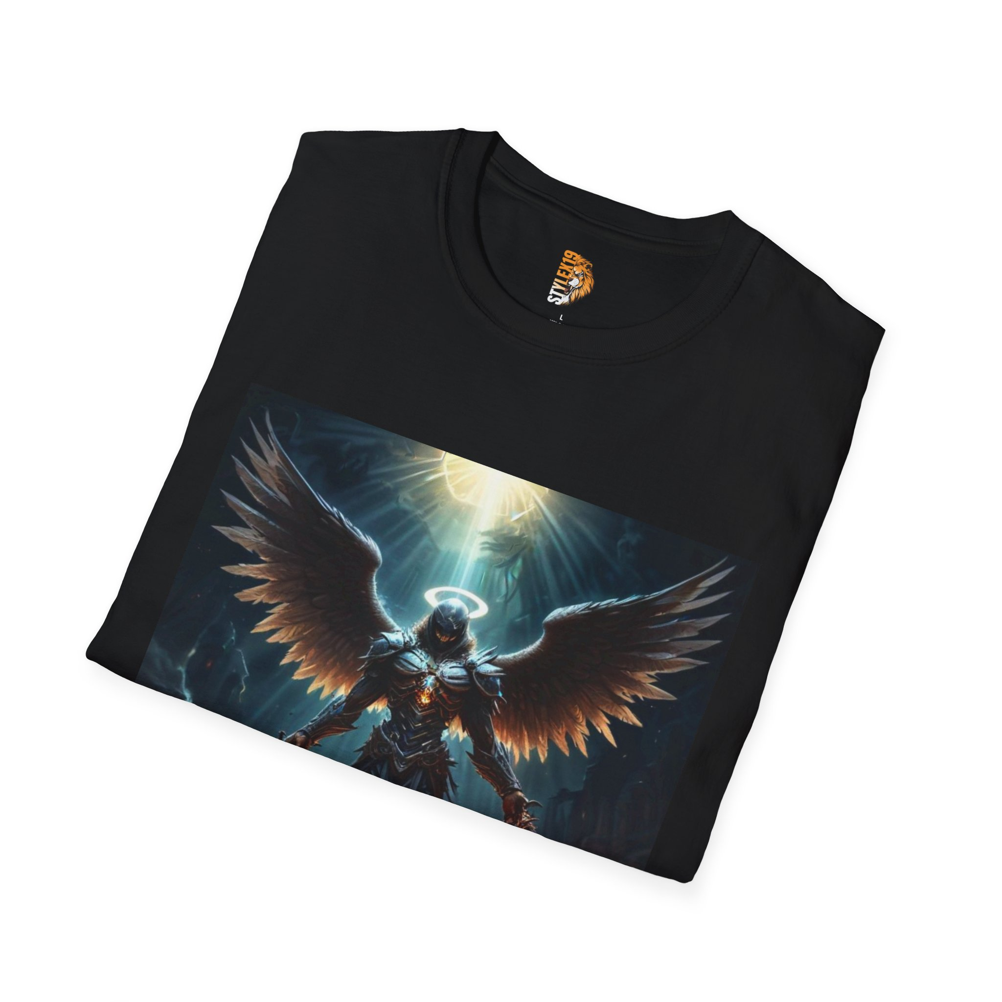 Epic Angel Graphic Unisex T-Shirt - Softstyle Art Tee for Fans - Image 4