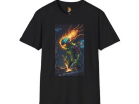 Electric Dreamer Bold Graphic Design for Creatives – Black Graphic Tee